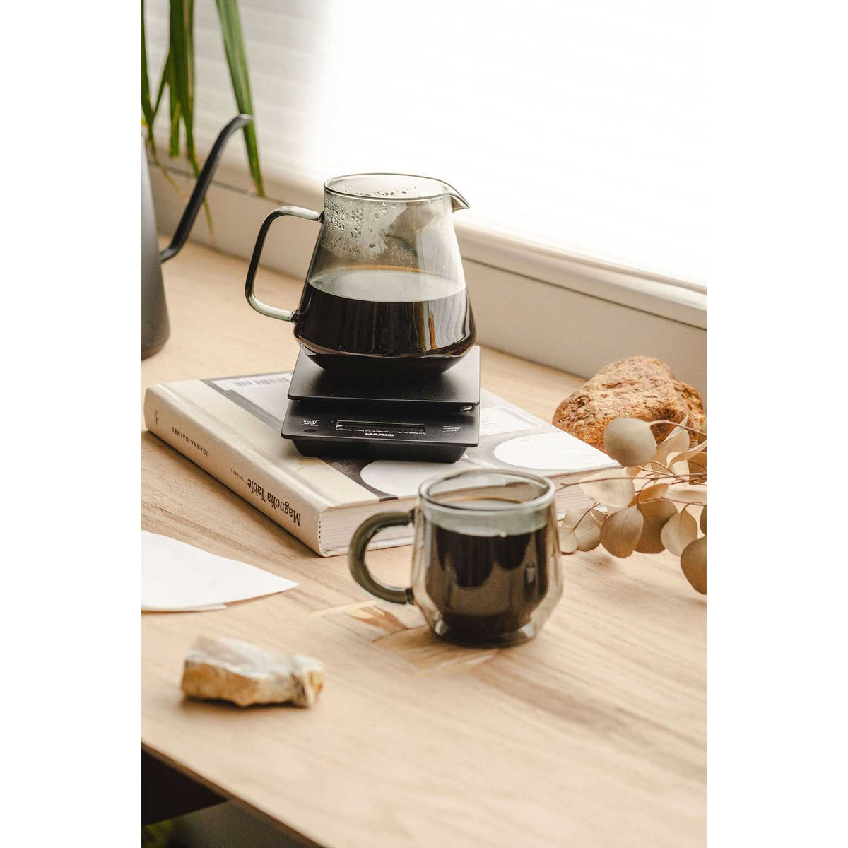 Hario Glass Coffee and Tea Server - Gray (600ml)