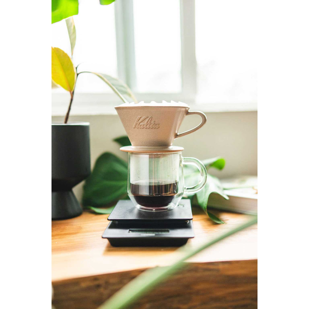 Kalita MINO Ceramic Dripper 185 - Sand Brown
