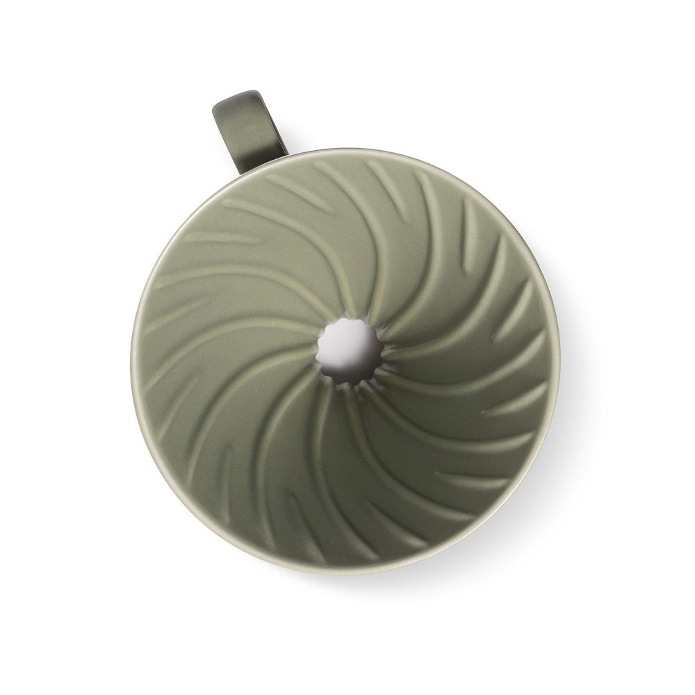 V60 Ceramic Coffee Dripper 02 - Oil Green