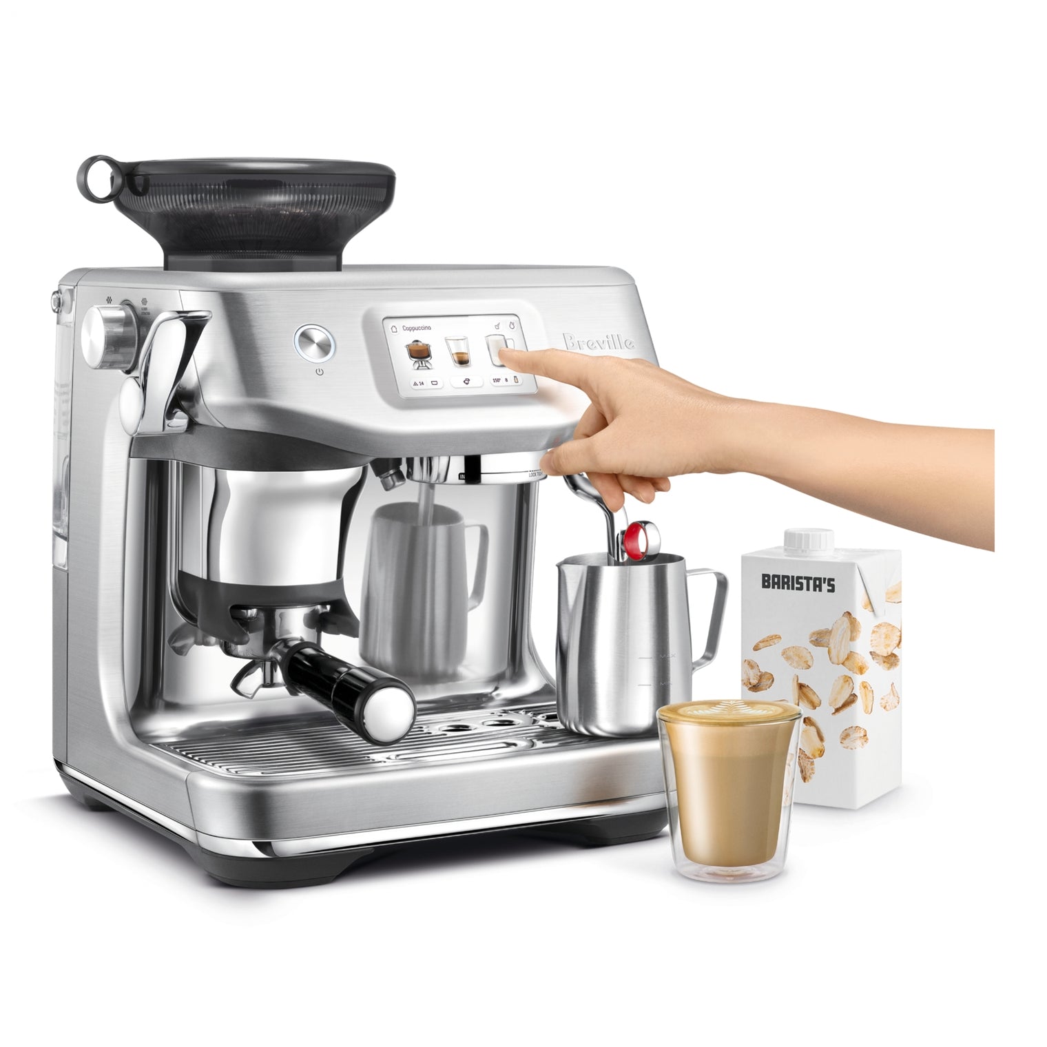 Breville Barista Touch Impress Espresso Machine BES881BSS, Brushed Stainless Steel