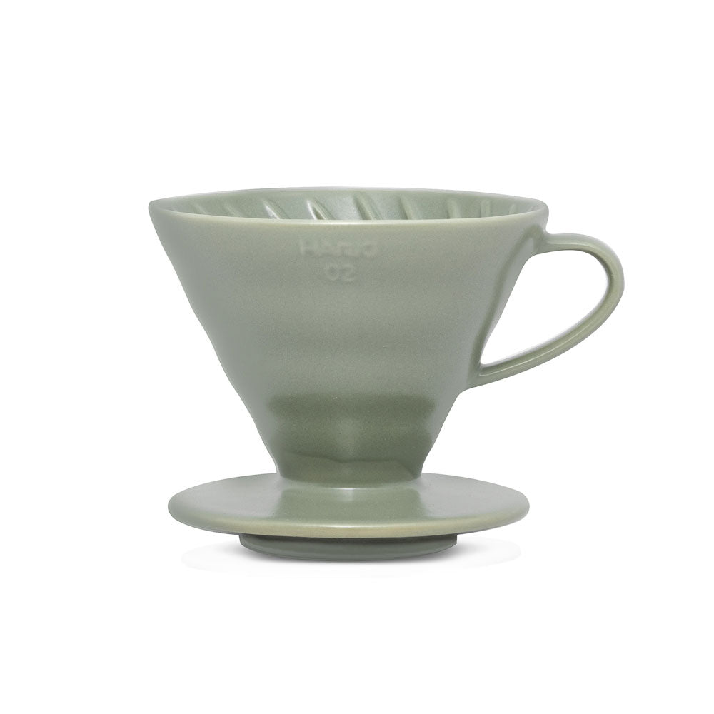V60 Ceramic Coffee Dripper 02 - Oil Green